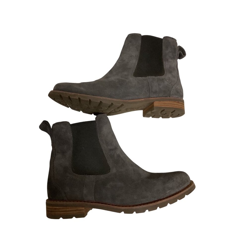 Ariat Womens Grey Suede Chelsea Boots Size 9.5 With Comfort Sole - Picture 3 of 5